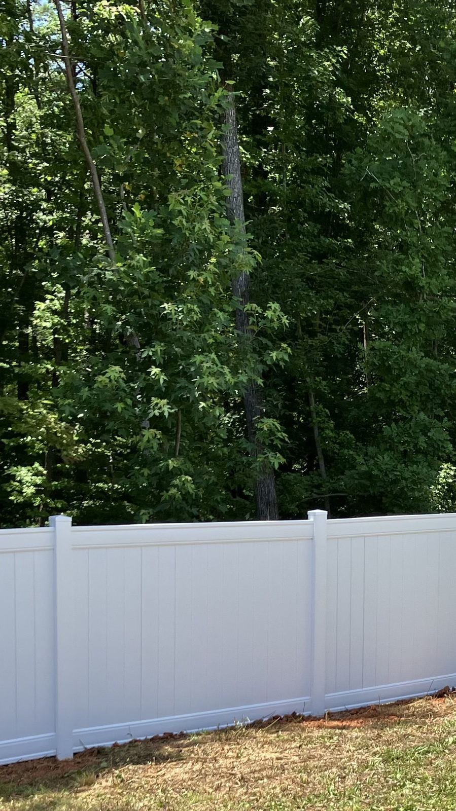Close detail of fence craftsmanship