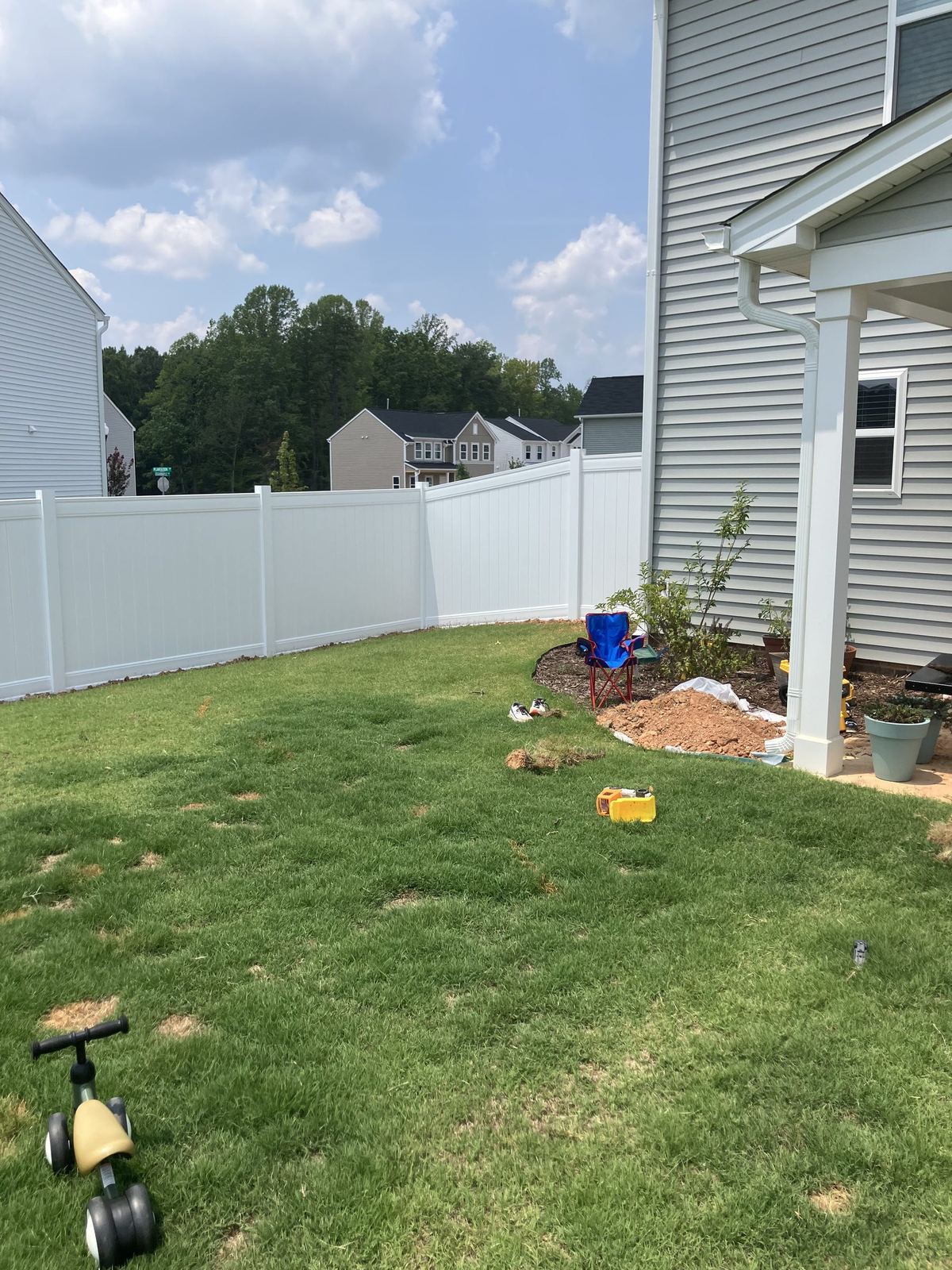Completed residential fencing project