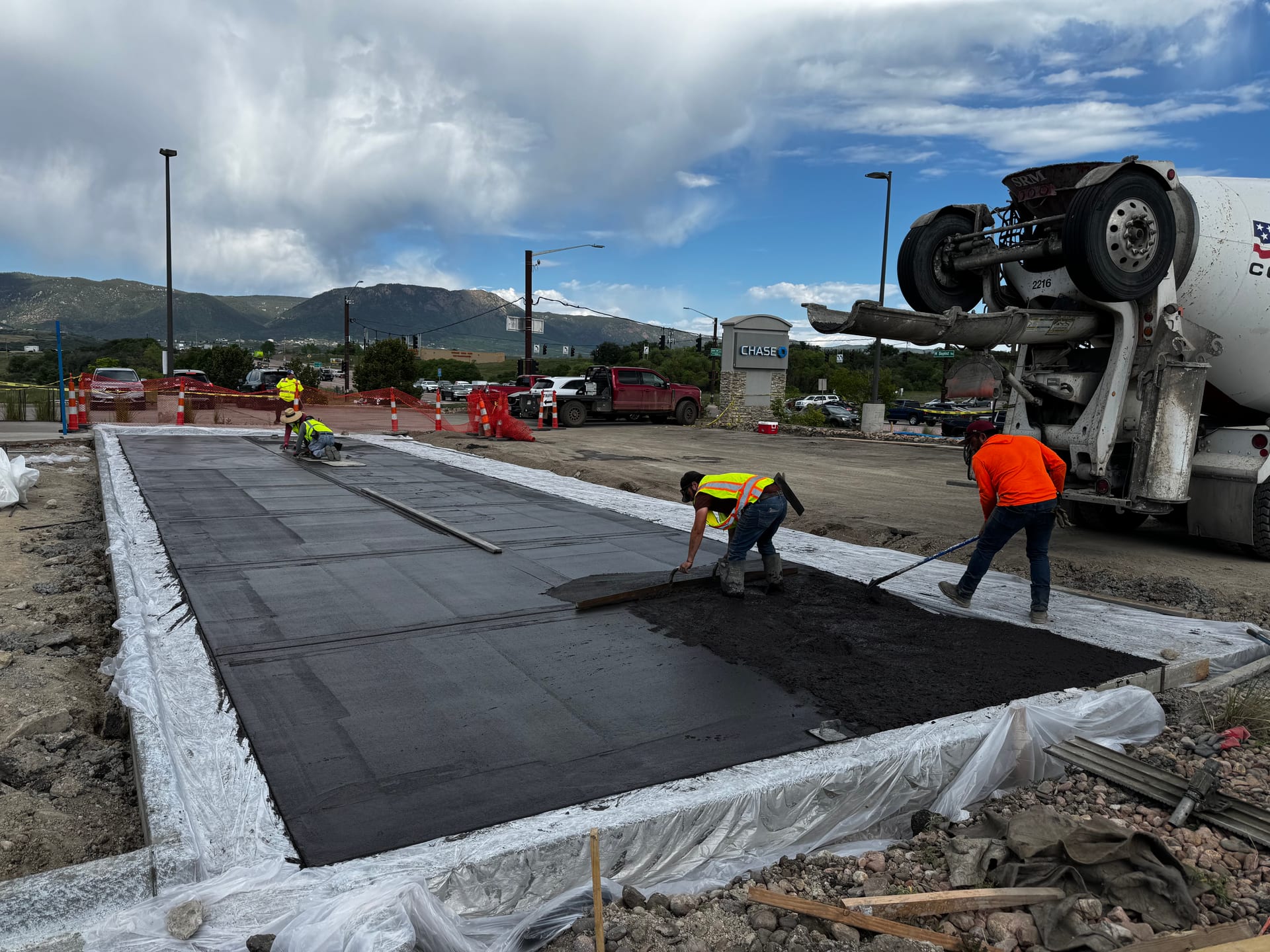 Parking lot asphalt Colorado